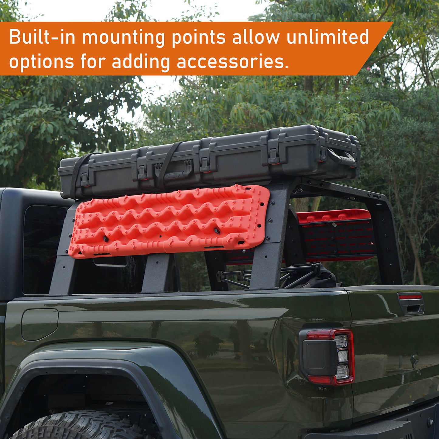 Jeep Gladiator JT & Tacoma 18.8" High Overland Bed Rack  - Ultralisk 4x4
