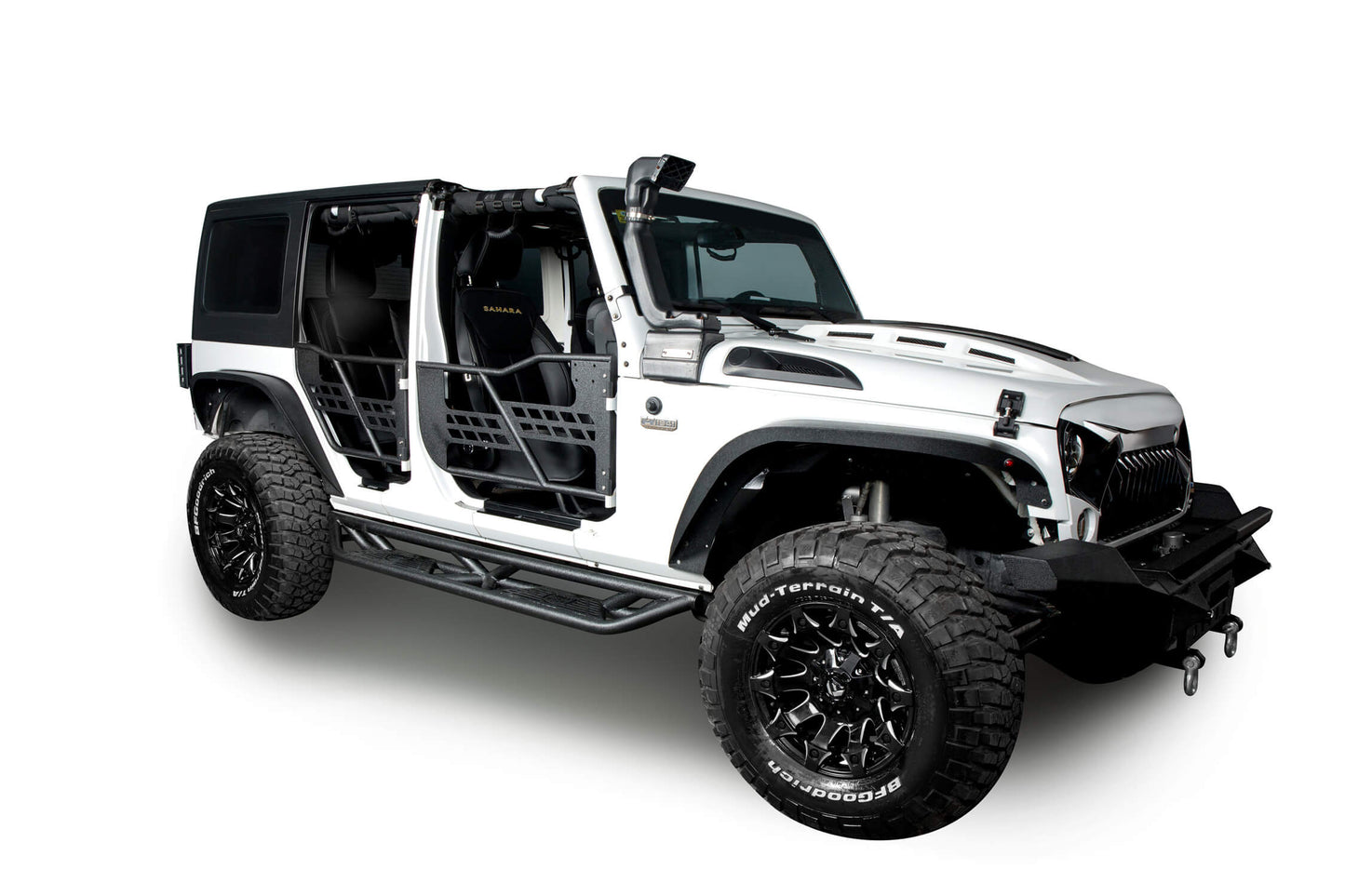 jeep Jk Side Steps 4 Door Running Boards Nerf Bars Rock Rails with Steps Rock Sliders for Jeep Wrangler JK 2007-2018 BXG031 ultralisk4x4 3