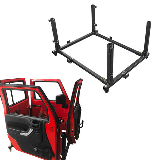 Jeep Door Storage Rack Steel Floor Style (07-25 Jeep Wrangler JK/JKU JL/JLU/Jeep Gladiator JT) - Ultralisk 4x4