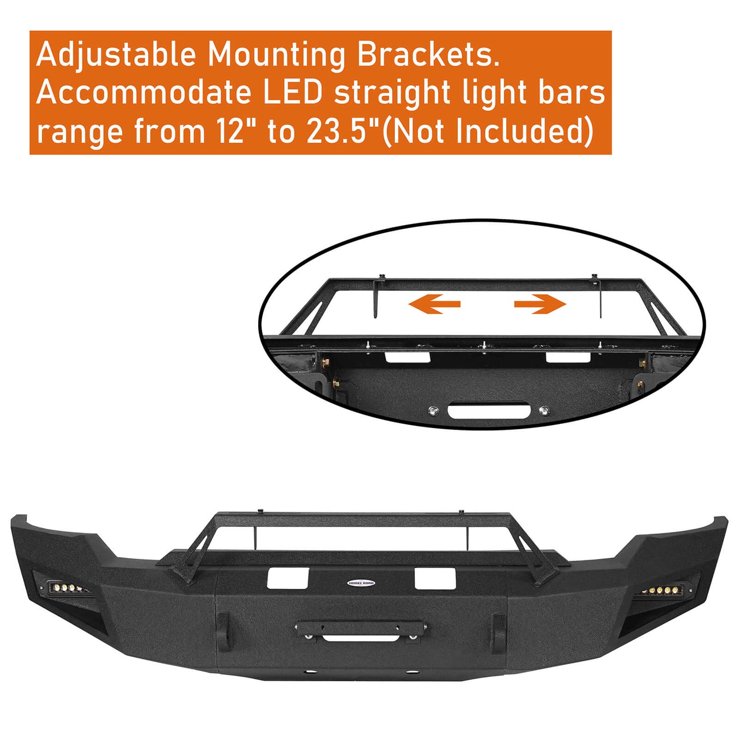 Aftermarket 20-23 GMC Sierra 2500HD Front Bumper with Winch Plate b9201 8