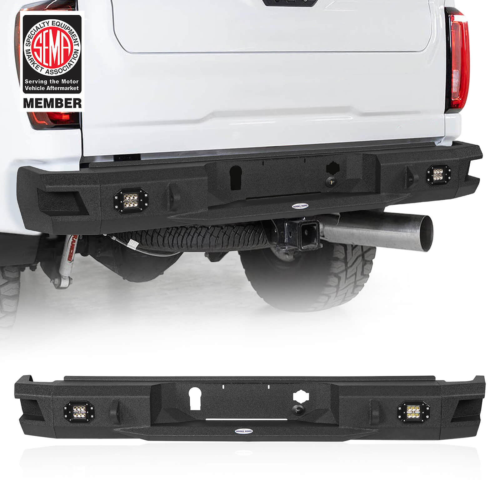 Aftermarket 20-23 GMC Sierra 2500HD Discovery Rear Bumper b9203 1