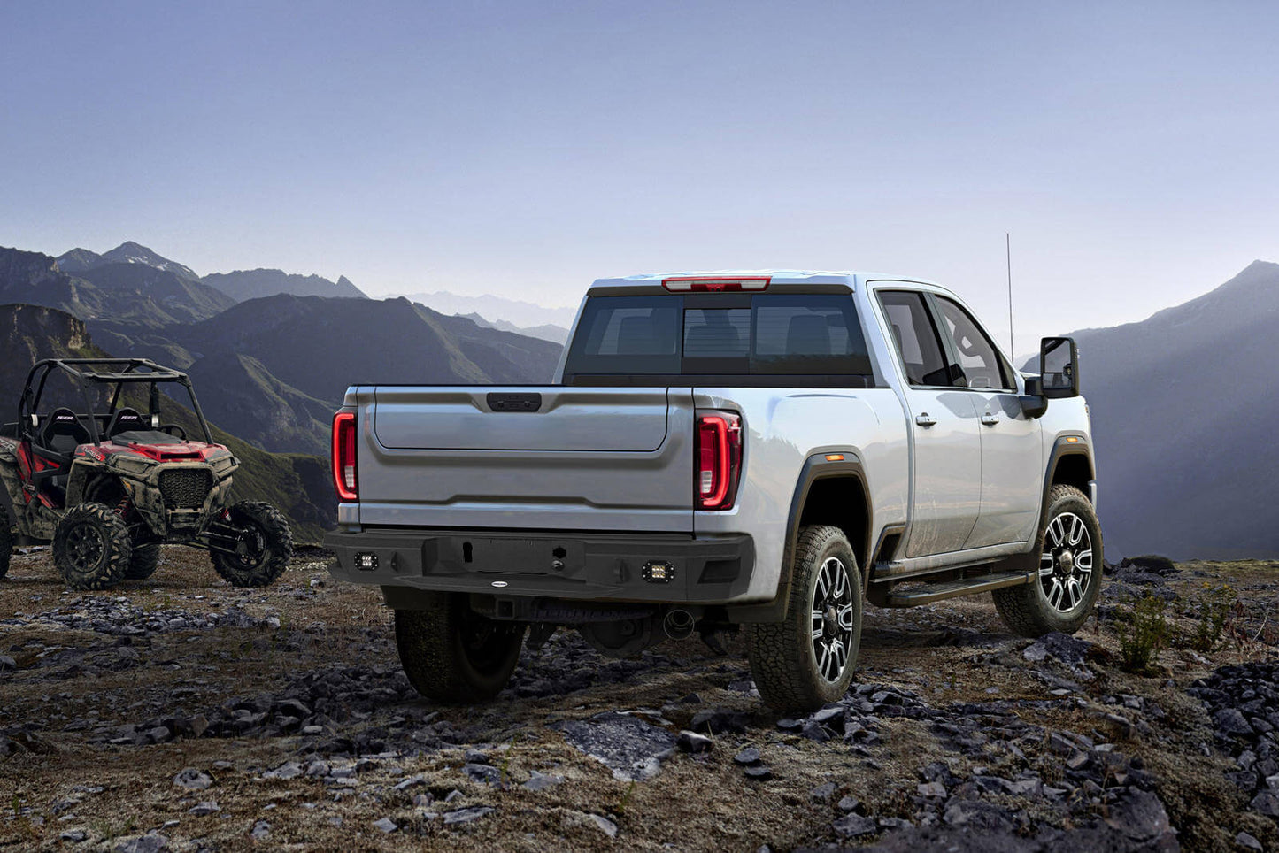 Aftermarket 20-23 GMC Sierra 2500HD Discovery Rear Bumper b9203 15