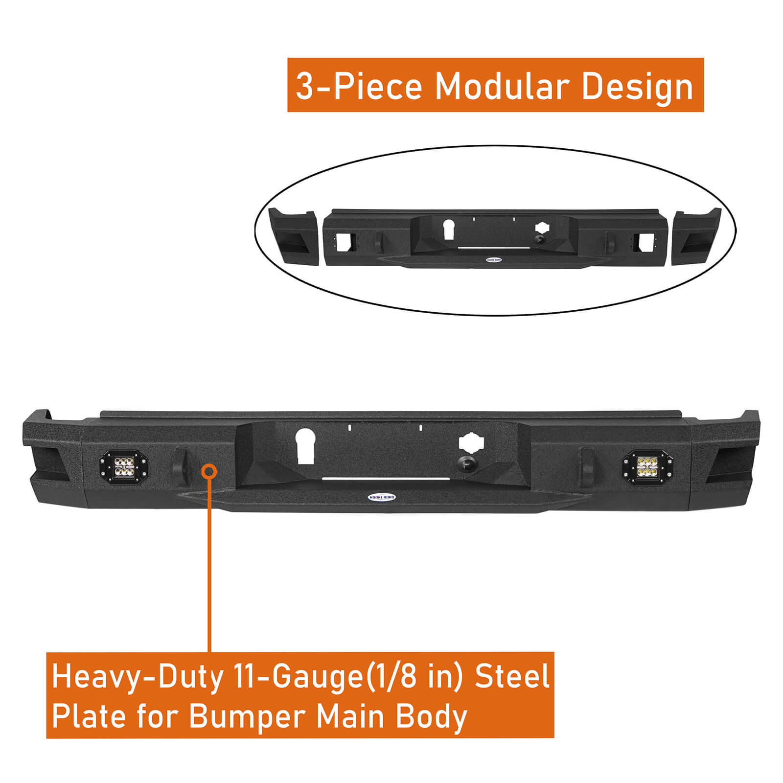 Aftermarket 20-23 GMC Sierra 2500HD Discovery Rear Bumper b9203 7