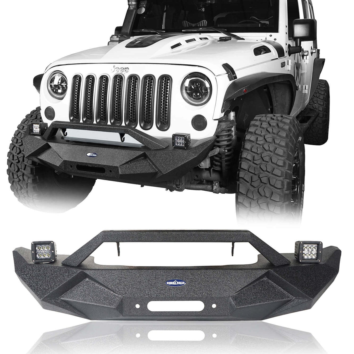 Blade Stubby Front Bumper & Different Trail Rear Bumper Combo(07-18 Jeep Wrangler JK) - Ultralisk 4x4