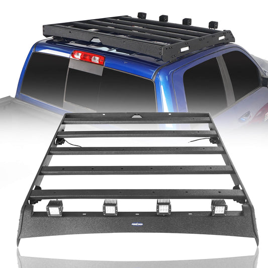 2009-2018 Dodge Ram 1500 Crew Cab Top Roof Rack Cargo Carrier Luggage Carrier Rack for  - Ultralisk 4x4 u804 1