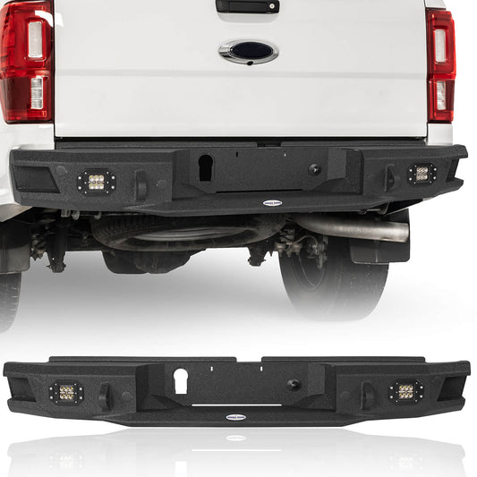 Ford 19-23 Ranger Discovery Rear Steel Bumper w/ LED Floodlights b8803 1