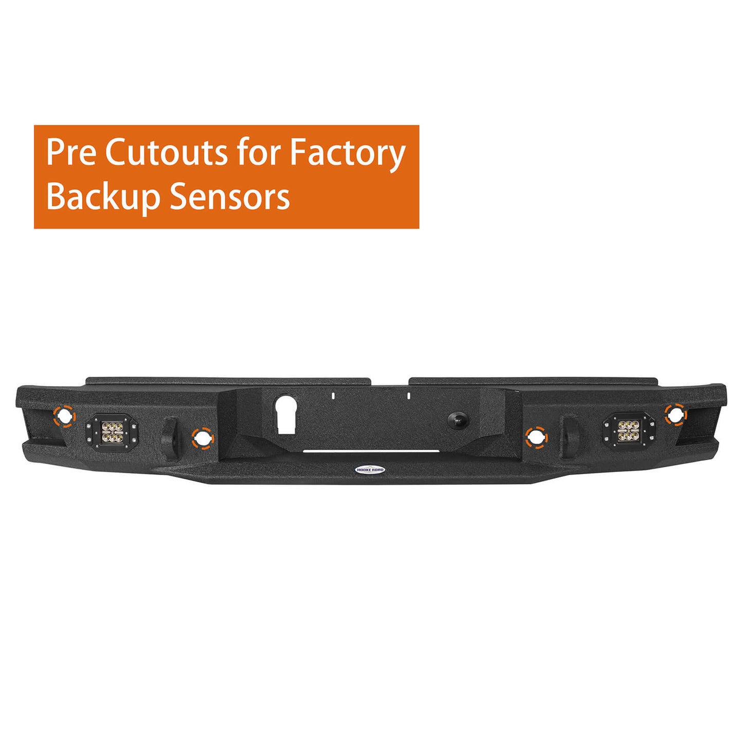 Ford 19-23 Ranger Discovery Rear Steel Bumper w/ LED Floodlights b8803 3