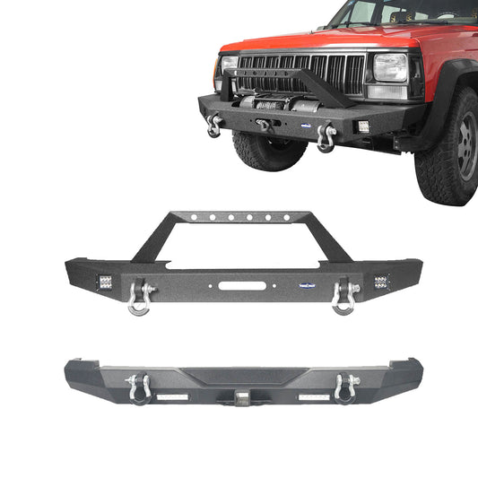 Full Width Front Bumper & Rear Bumper(84-01 Jeep Cherokee XJ) - Ultralisk 4x4