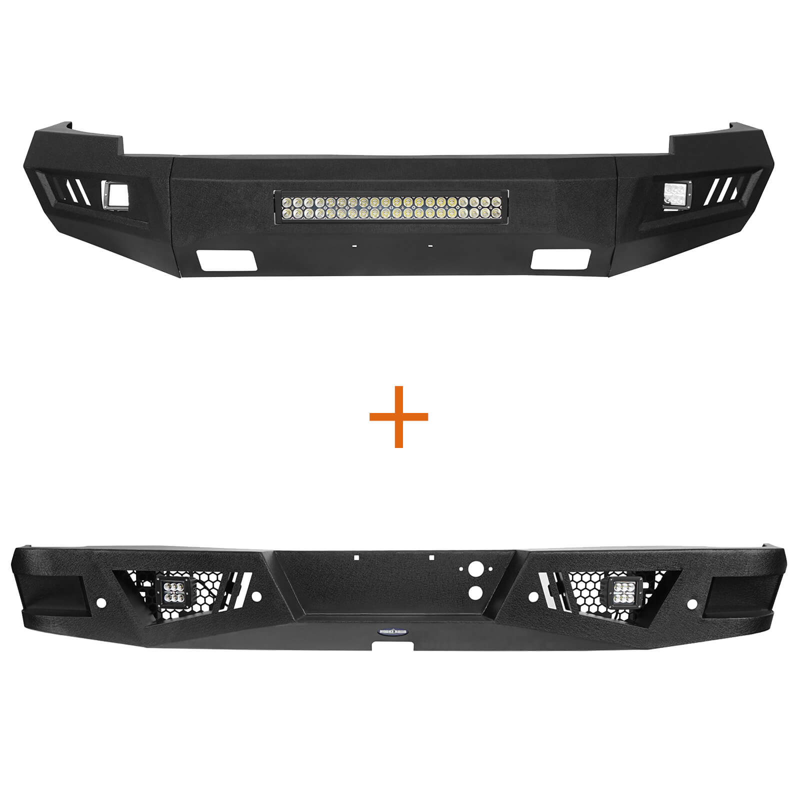 2007-2013 Chevy Silverado 1500 Front Bumper & Rear Bumper w/Step - ultralisk4x4 u90219024 2