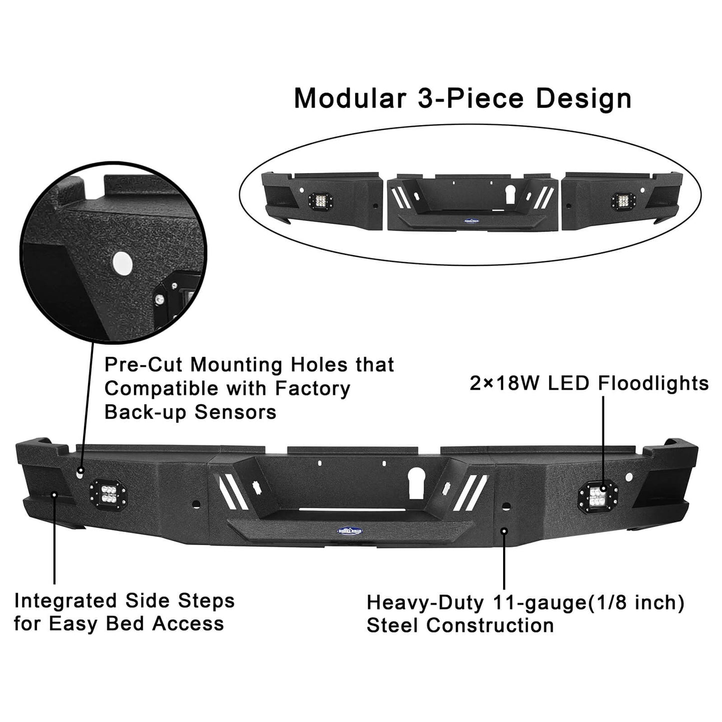 Dodge Ram Front Bumper Rear Bumper Combo for Dodge Ram 2500 - Ultralisk 4x4 u63006304 13
