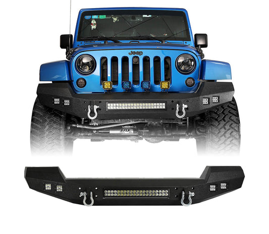 Full width Front Bumper & Rear Bumper(07-18 Jeep Wrangler JK) - ultralisk4x4