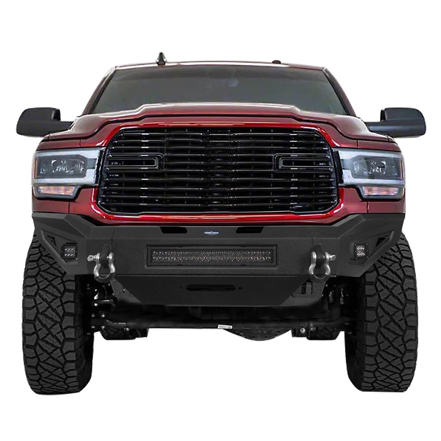 Full Width Front Bumper w/ Light Bar & Winch Plate for 2019-2021 Dodge Ram 2500 - Ultralisk 4x4 u6302 3