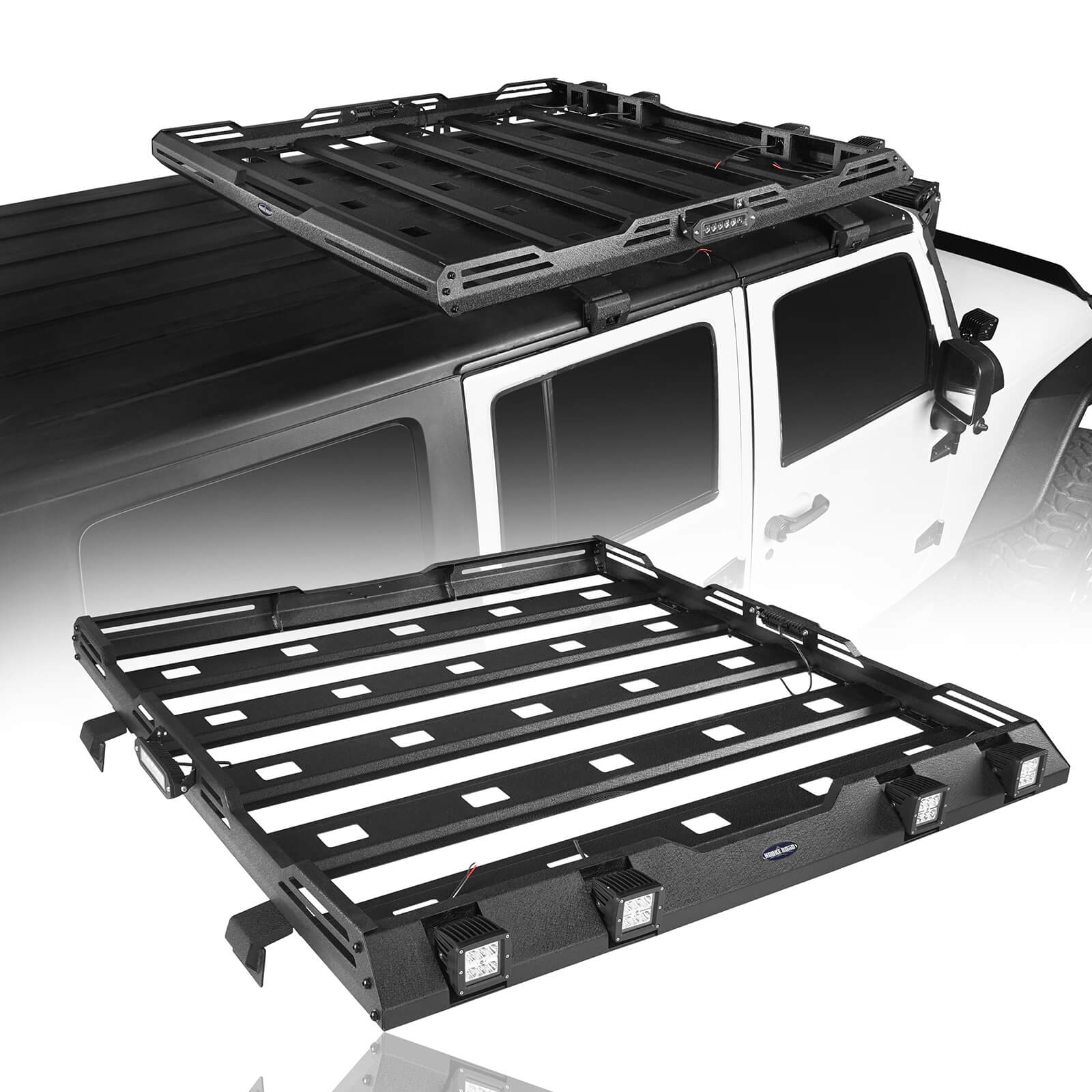 Jeep JK Roof Rack Cargo Storage Rack for 2007-2018 Jeep Wrangler