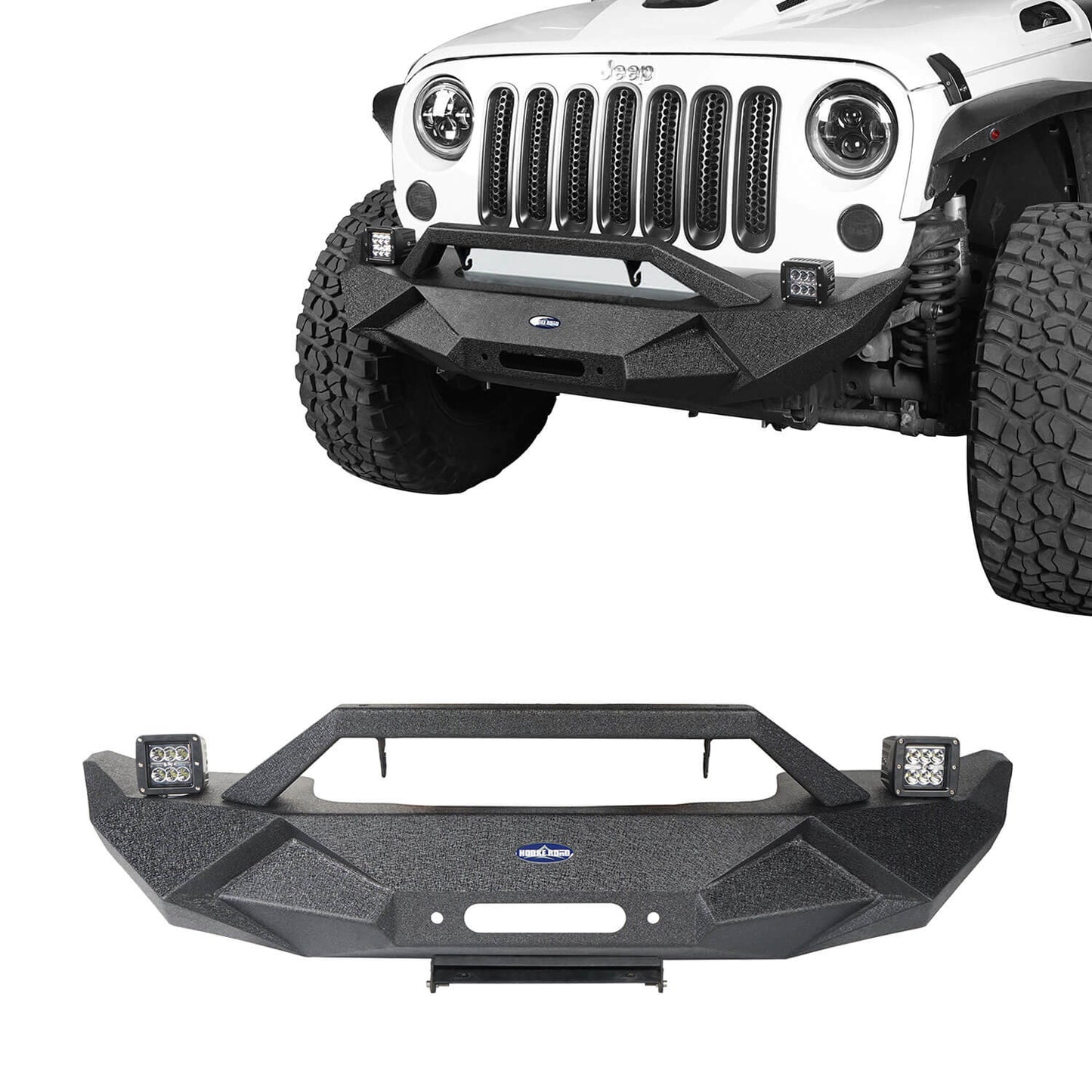 Blade Stubby Front Bumper & Different Trail Rear Bumper Combo(07-18 Jeep Wrangler JK) - ultralisk4x4