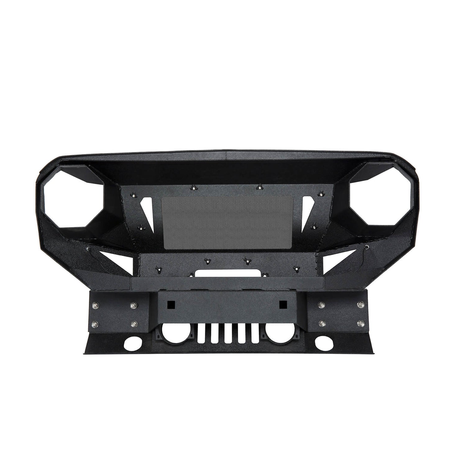 Jeep JK Steel Front Bumper w/Grille & Winch Plate(07-18 Jeep Wrangler JK) - Ultralisk 4x4