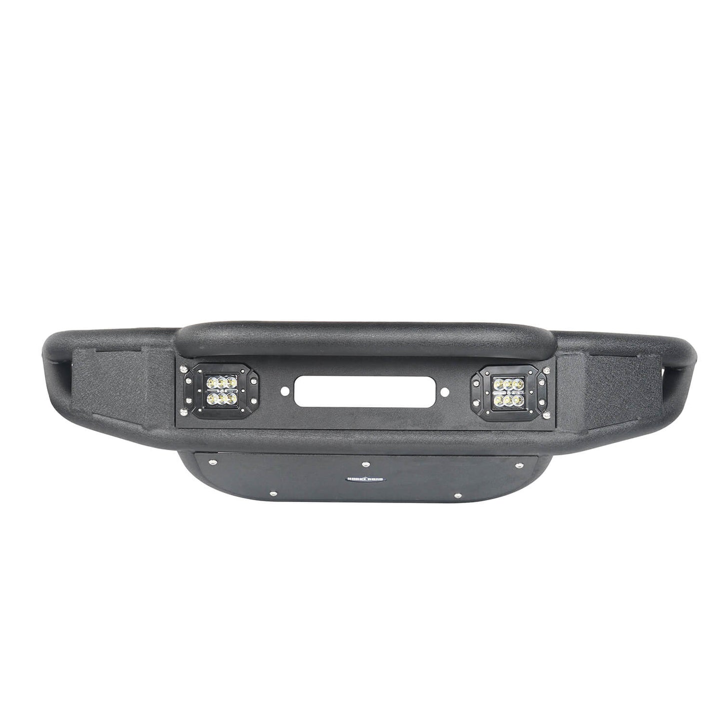 Stubby Tube Front Bumper w/Winch Plate & LED Spotlights(07-18 Jeep Wrangler JK) - Ultralisk 4x4