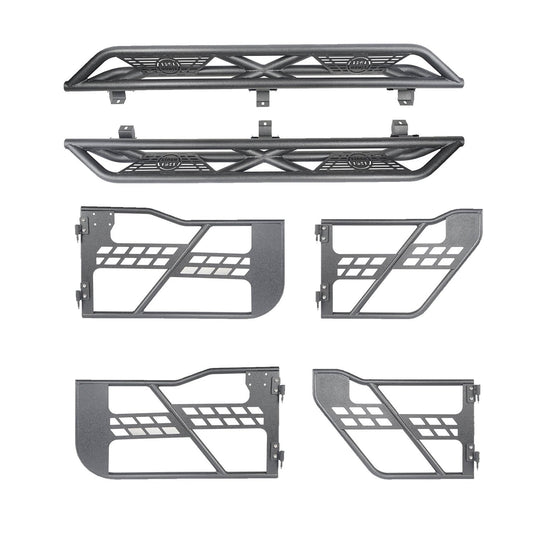 4 Door Tubular Door & Running Boards(18-25 Jeep Wrangler JL) - ultralisk 4x4