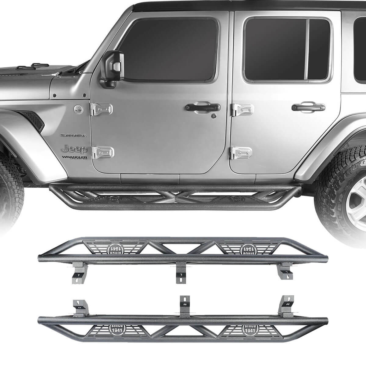 Jeep Wrangler JL Side Steps 4-Door Running Boards - Ultralisk 4x4 u3006 1