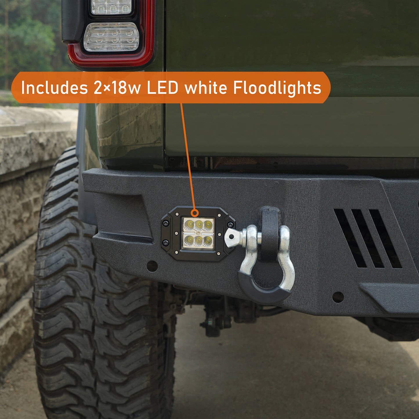 Jeep Gladiator Rear Bumper Offroad Guard Protector (20-22 JT) - Ultralisk 4x4 BXG.7010-S 9