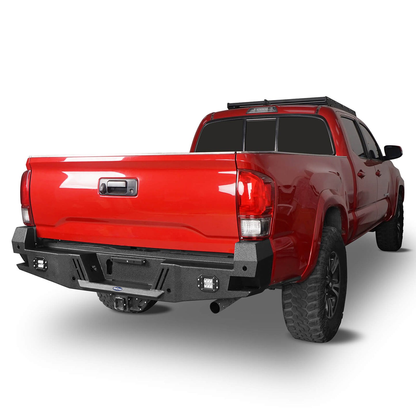 Tacoma Rear Bumper w/License Plate Bracket for 2016-2023 Toyota Tacoma - Ultralisk 4x4 b4204-2