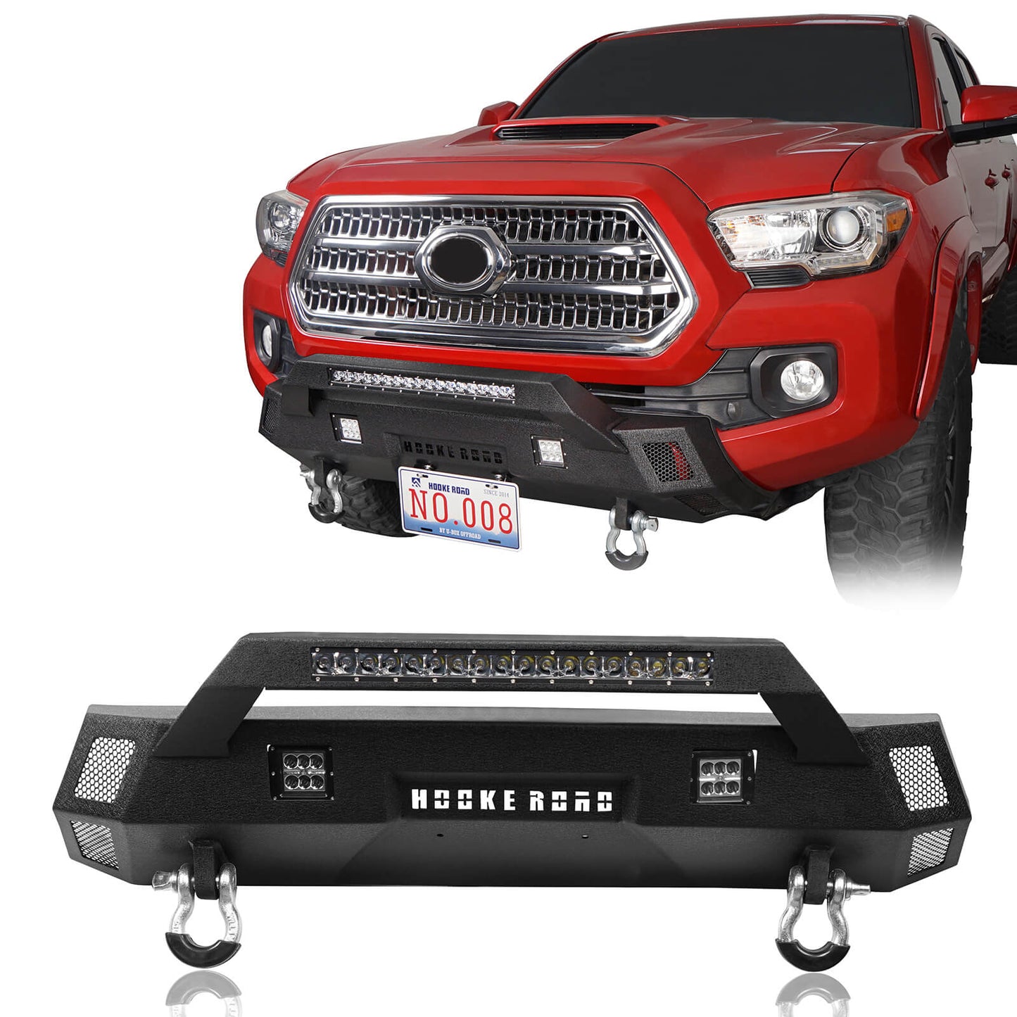 Tacoma Front Bumper & Rear Bumper w/Lights for 2016-2023 Toyota Tacoma - ultralisk4x4 b42024204-5