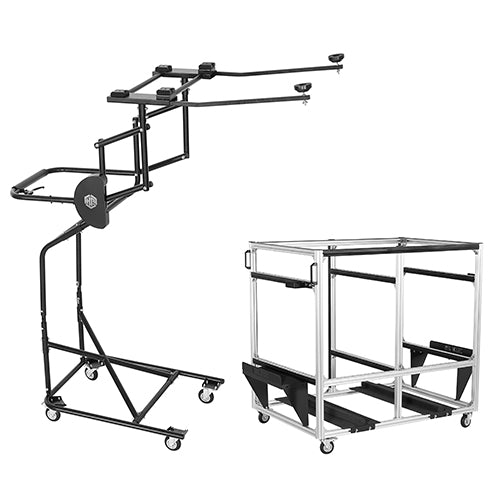 Hard Top Lift Holder Rack & Doors and Hardtops Storage Cart For 1997-2026 Jeep Wrangler TJ JK JL JT & Ford Bronco 4-Door - Ultralisk 4x4