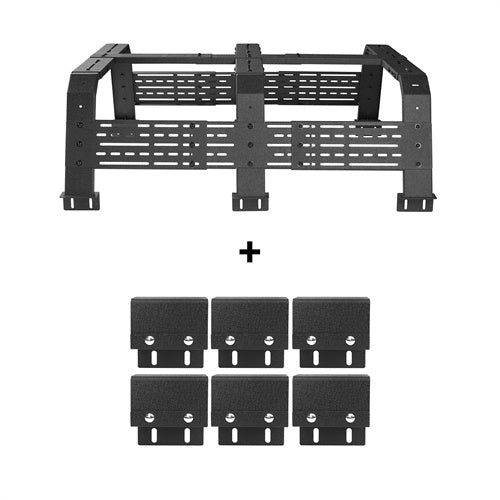 18.8" High Overland Bed Rack Fits Toyota Tacoma & Tundra 6' Bed  - Ultralisk 4x4