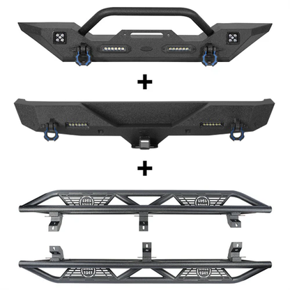Front Bumper & Rear Bumper & Running Boards(18-26 Jeep Wrangler JL) - ultralisk4x4