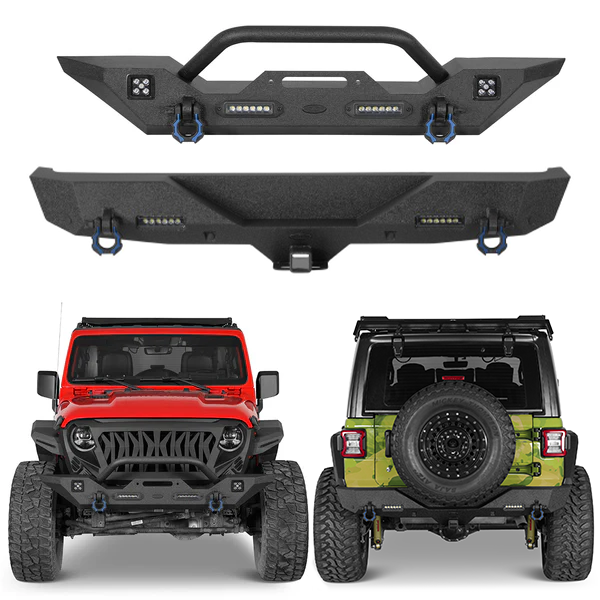 Different Trail Front & Rear Bumper Combo For 2018-2026 Jeep Wrangler JL - Ultralisk 4x4