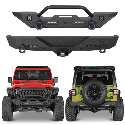 Different Trail Front & Rear Bumper Combo For 2018-2026 Jeep Wrangler JL - Ultralisk 4x4