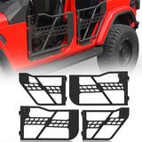 Jeep JT 4-Door Side Steps & Tubular Half Doors for 2020-2023 Jeep Gladiator JT  ultralisk4x4 ULB.3009+7001 3