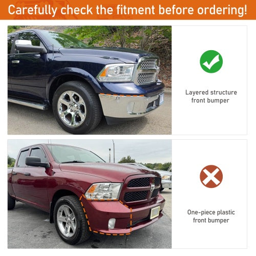 Off-Road Full Width Front Bumper w/ LED Spotlights (13-18 Ram 1500, Excluding Rebel) - Ultralisk4x4