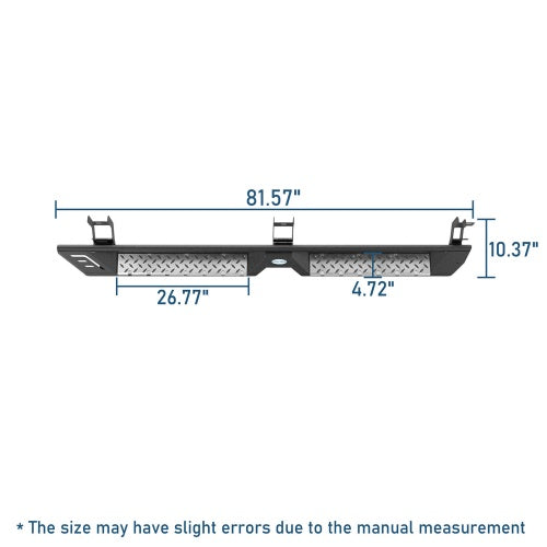 Off Road Side Step Bars For 2009-2018 Ram 1500 & 2019-2024 Ram 1500 Classic & 2010-2024 Ram 2500/3500 Crew Cab - Ultralisk4x4