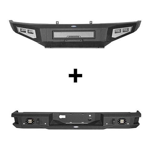 Full-Width Front Bumper & Rear Bumper(09-14 Ford F-150, Excluding Raptor) - ultralisk4x4