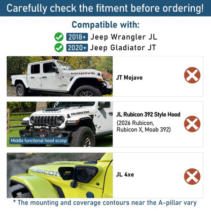 Mad Max Front Bumper w/Wings & Windshield Frame Cover(18-26 Jeep Wrangler JL & Gladiator JT(Excluding Wrangler 4xe, Rubicon 392, JT Mojave)) - Ultralisk 4x4