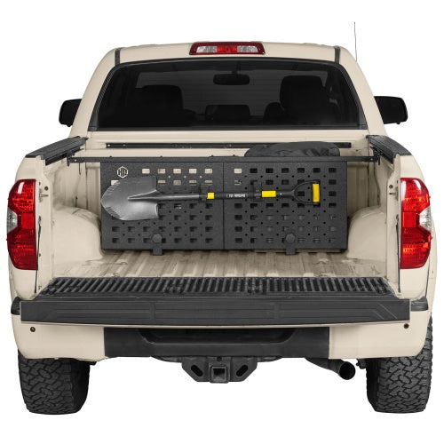 Bed Cargo Manager Divider For 2007-2021 Toyota Tundra w/ Deck Rail System - Ultralisk4x4