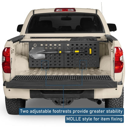 Bed Cargo Manager Divider For 2007-2021 Toyota Tundra w/ Deck Rail System - Ultralisk4x4