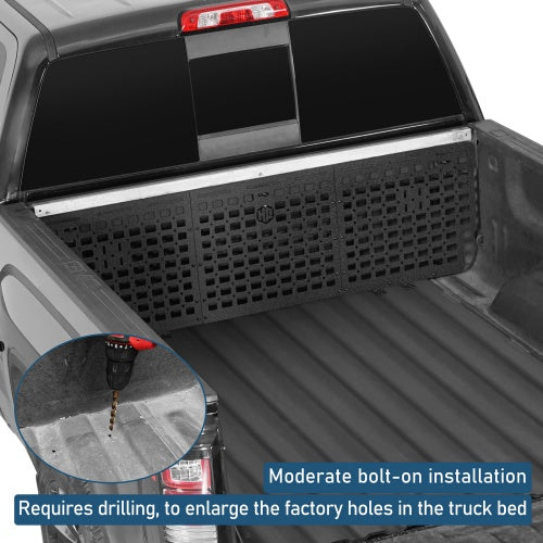 Front Bed MOLLE Panel For 2014-2018 Chevy Silverado/GMC Sierra 1500 - Ultralisk4x4
