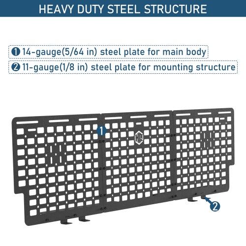 Front Bed MOLLE Panel For 2014-2018 Chevy Silverado/GMC Sierra 1500 - Ultralisk4x4