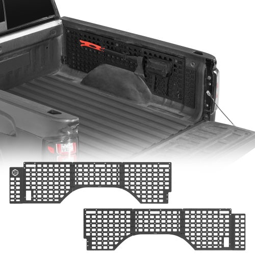 Bed Side MOLLE Panels - Pairs For 2007-2018 Chevy Silverado/GMC Sierra 1500 5.8 Ft Short Bed - Ultralisk4x4