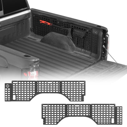 Bed Side MOLLE Panels - Pairs For 2007-2018 Chevy Silverado/GMC Sierra 1500 5.8 Ft Short Bed - Ultralisk4x4