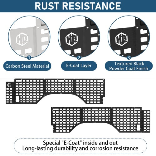 Bed Side MOLLE Panels - Pairs For 2007-2018 Chevy Silverado/GMC Sierra 1500 5.8 Ft Short Bed - Ultralisk4x4