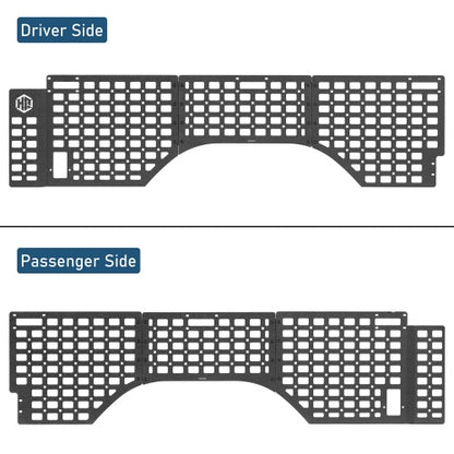 Bed Side MOLLE Panels - Pairs For 2007-2018 Chevy Silverado/GMC Sierra 1500 5.8 Ft Short Bed - Ultralisk4x4