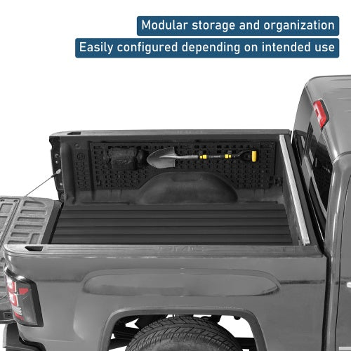 Bed Side MOLLE Panels - Pairs For 2007-2018 Chevy Silverado/GMC Sierra 1500 5.8 Ft Short Bed - Ultralisk4x4