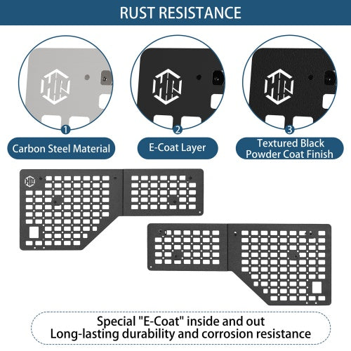 Bed Side MOLLE Panels - Pairs For 2015-2022 Chevy Colorado & GMC Canyon 5'2" Bed - Ultralisk4x4