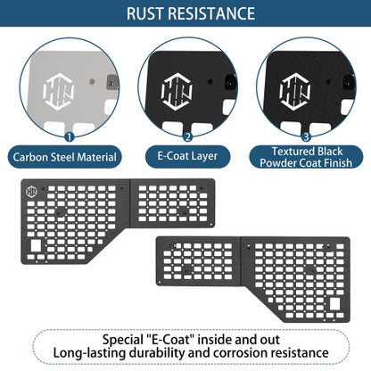 Bed Side MOLLE Panels - Pairs For 2015-2022 Chevy Colorado & GMC Canyon 5'2" Bed - Ultralisk4x4