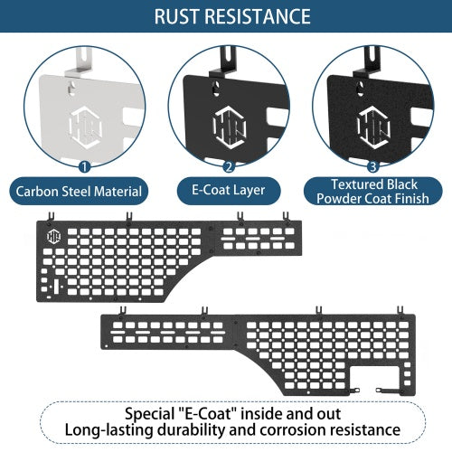 Bed Side MOLLE Panels - Pairs For 2020-2026 Jeep Gladiator JT - Ultralisk4x4