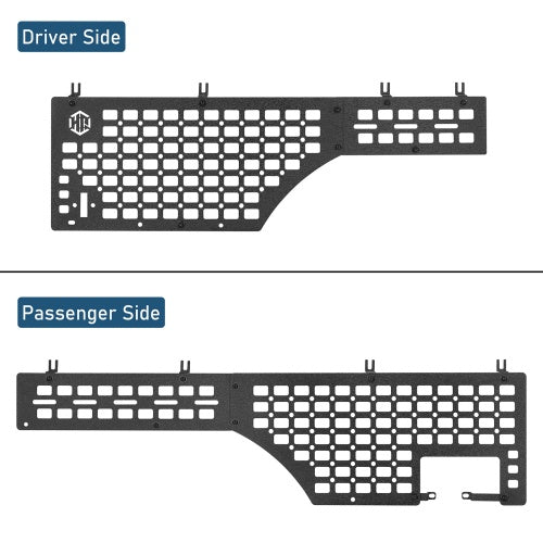 Bed Side MOLLE Panels - Pairs For 2020-2026 Jeep Gladiator JT - Ultralisk4x4