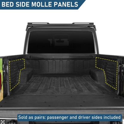 Bed Side MOLLE Panels - Pairs For 2020-2026 Jeep Gladiator JT - Ultralisk4x4
