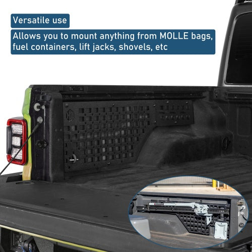 Bed Side MOLLE Panels - Pairs For 2020-2026 Jeep Gladiator JT - Ultralisk4x4